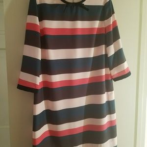 Ted Baker London striped shift dress, sz 5
